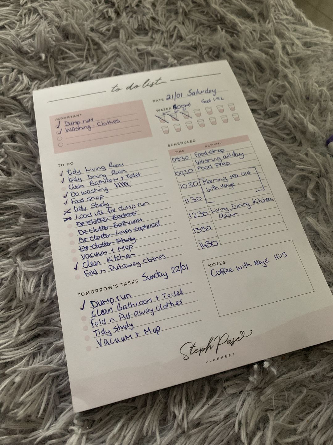 Customer photo review of To-Do List Notepad
