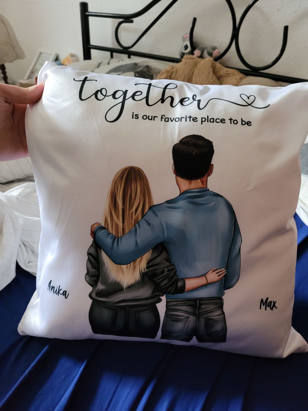 Customer photo review of Pärchen - Personalisiertes Kissen