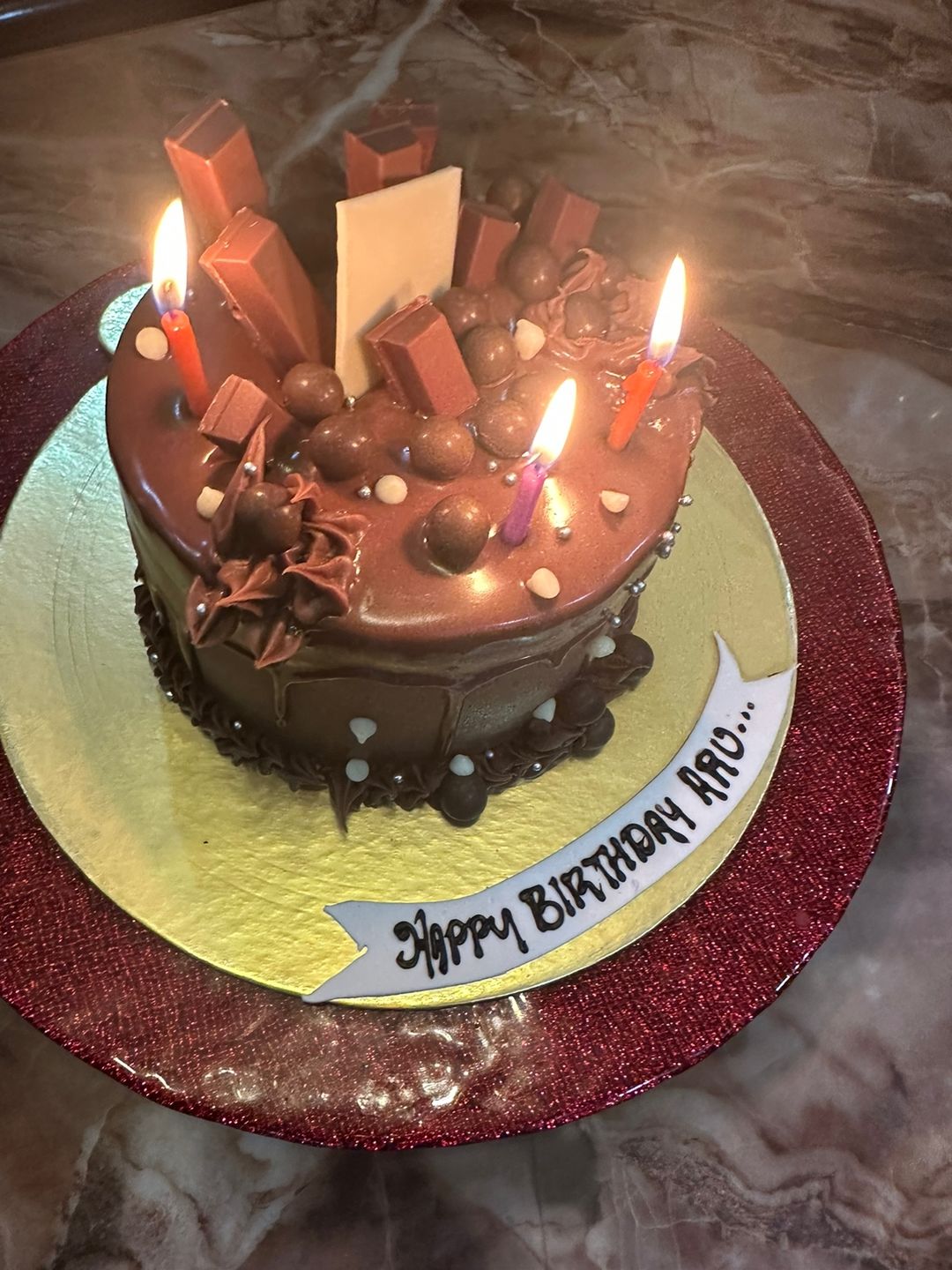 Customer photo review of Chocolate Sin Drippy Cake