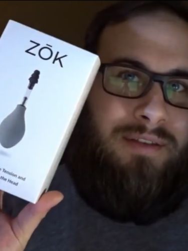Customer photo review of Zōk- Naturally Reduce Pressure and Tension Inside the Head