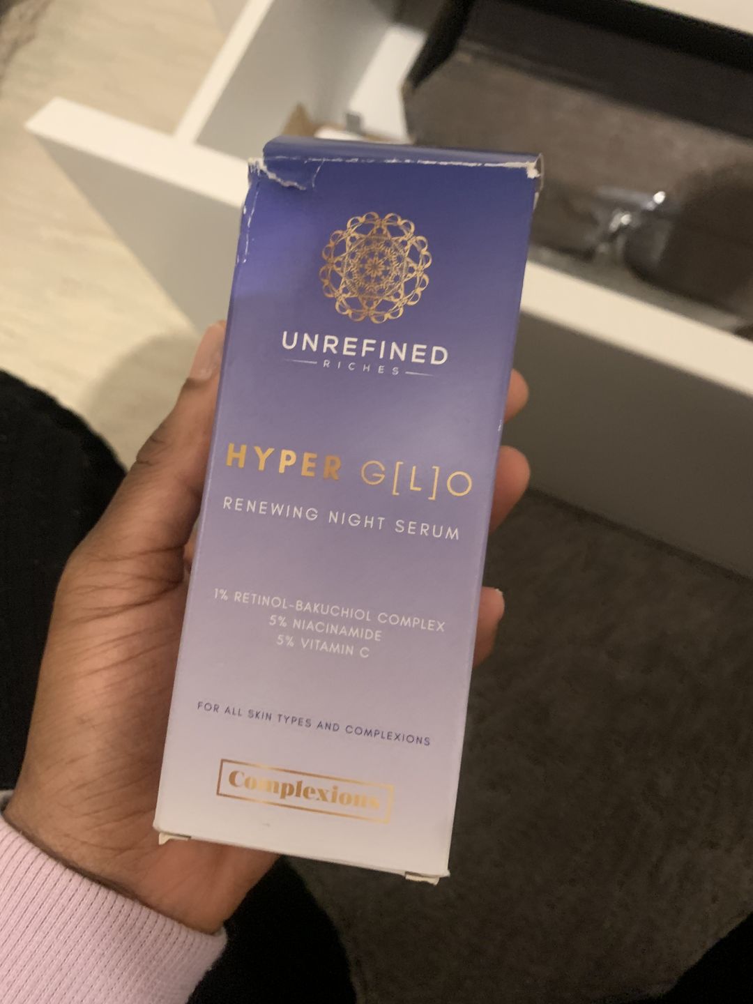 Customer photo review of HYPER G[L]O - Renewing Night Serum