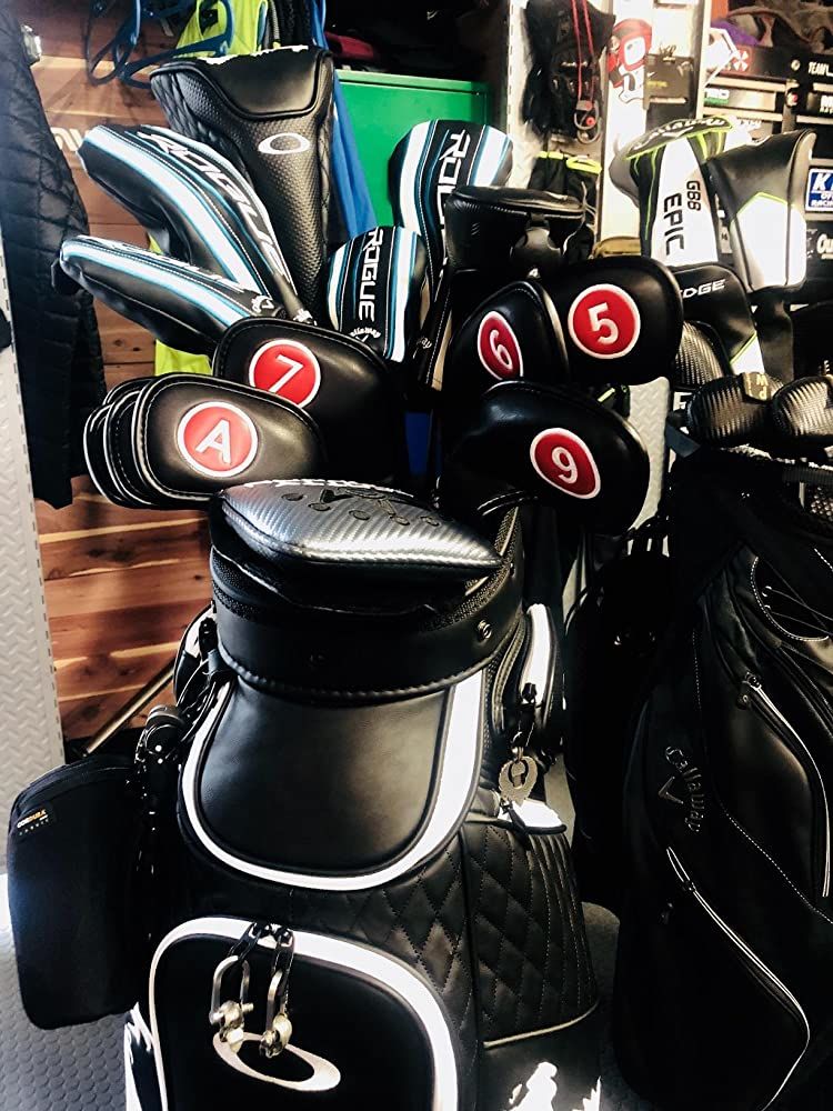 Customer photo review of Craftsman Golf® Magnetic Extended Version Leather Iron Cover Set