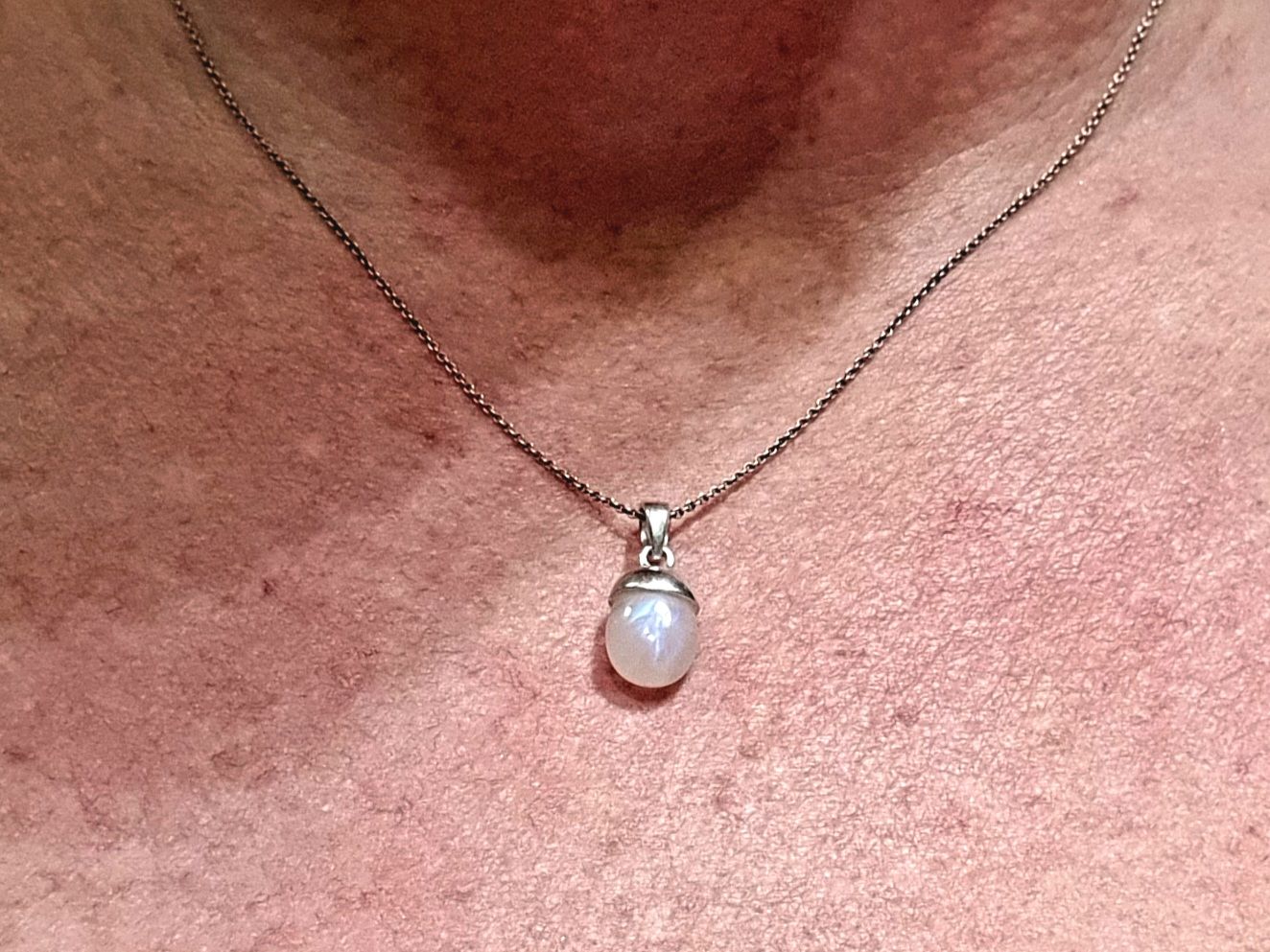 Customer photo review of Berlock Trumlad Månsten Silver