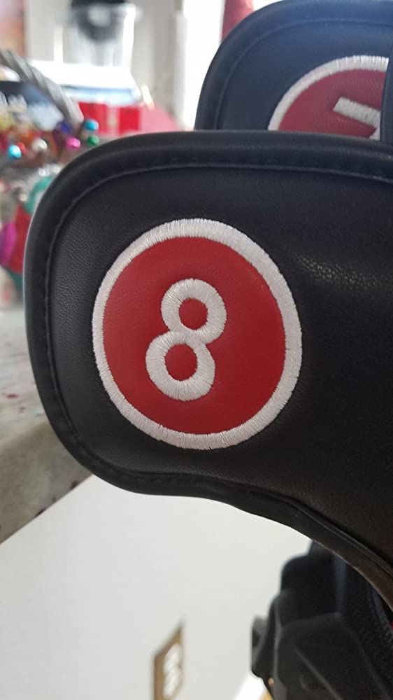 Customer photo review of Craftsman Golf® Magnetic Extended Version Leather Iron Cover Set
