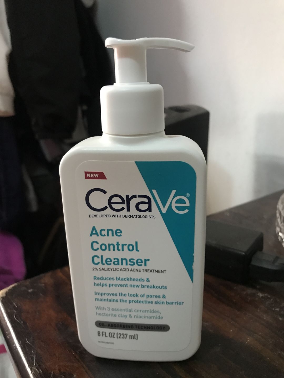 Customer photo review of Acne Control Cleanser with Salicylic Acid