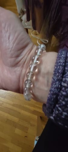 Customer photo review of Bracelet Bien-Être Quartz Clair