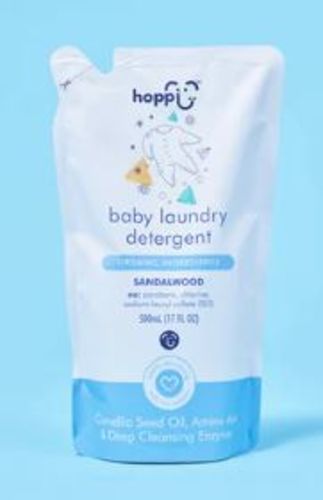 Customer photo review of Hoppi Baby Laundry Detergent, 500ml Refill Pack