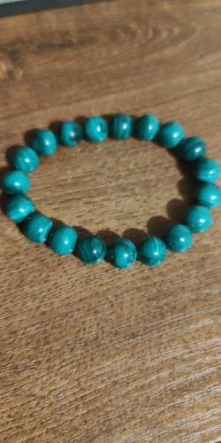 Customer photo review of Bracelet Énergétique en Malachite
