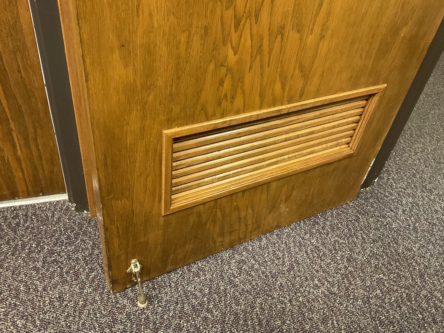 Customer photo review of Chevron Basswood Door Louver Kit