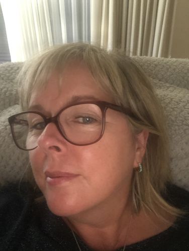 Customer photo review of BLUE OPAL CRYSTAL MIDI HOOPS