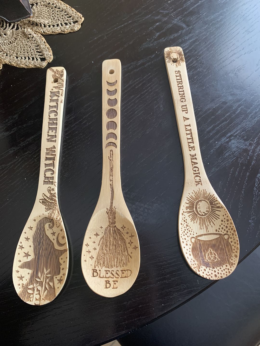Customer photo review of Witchy Bamboo Wooden Spoon