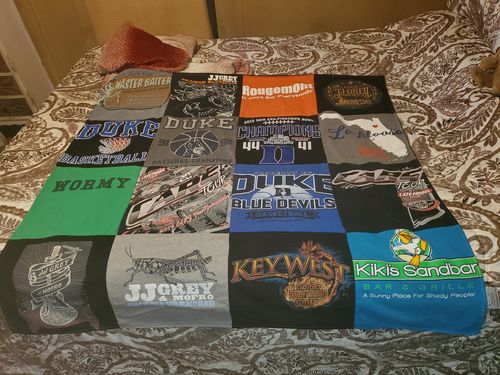 T-shirt quilt featuring duke blue devils by Madeline from NC