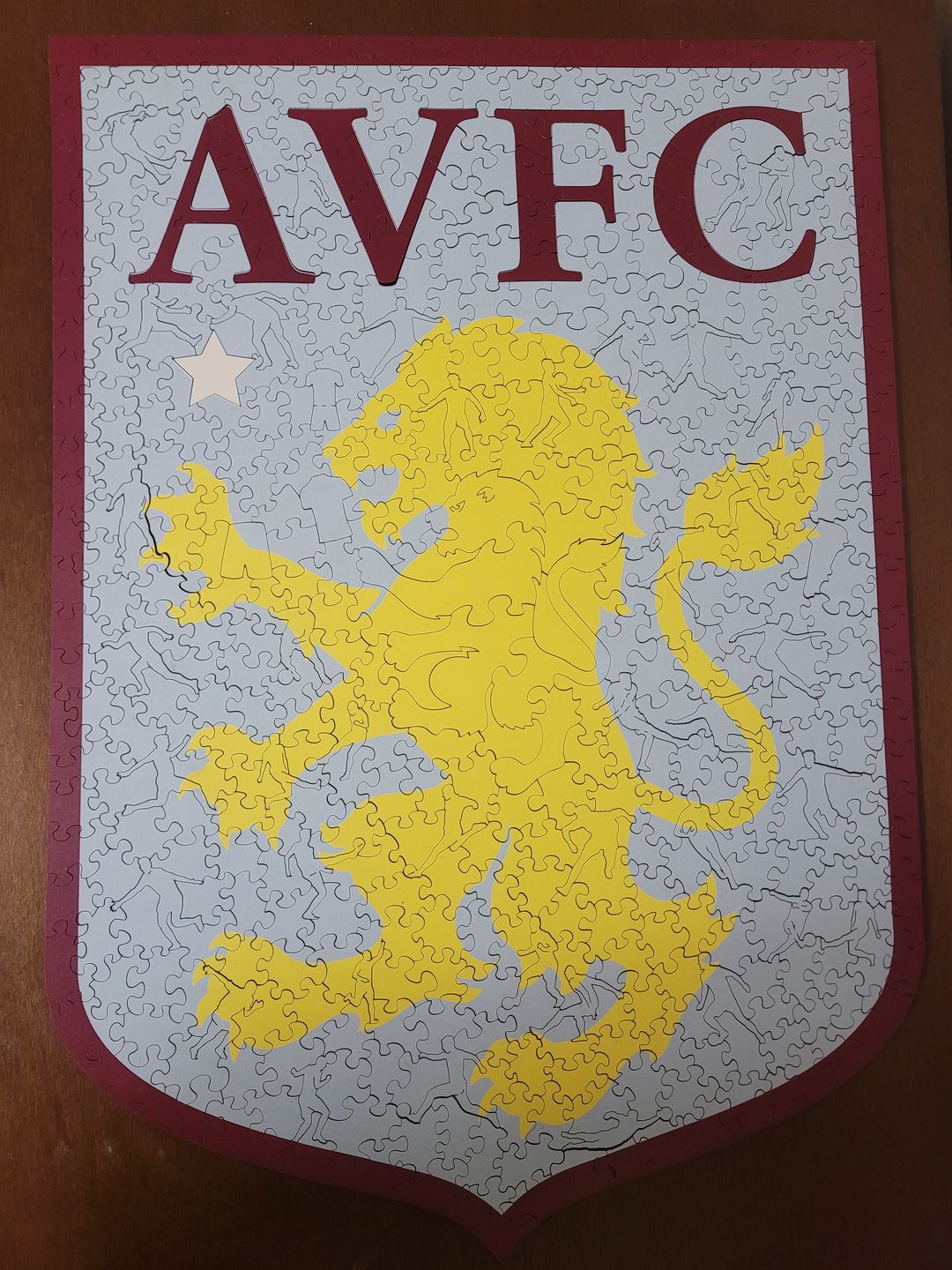 Customer photo review of Aston Villa FC® Logo - Official Wooden Puzzle