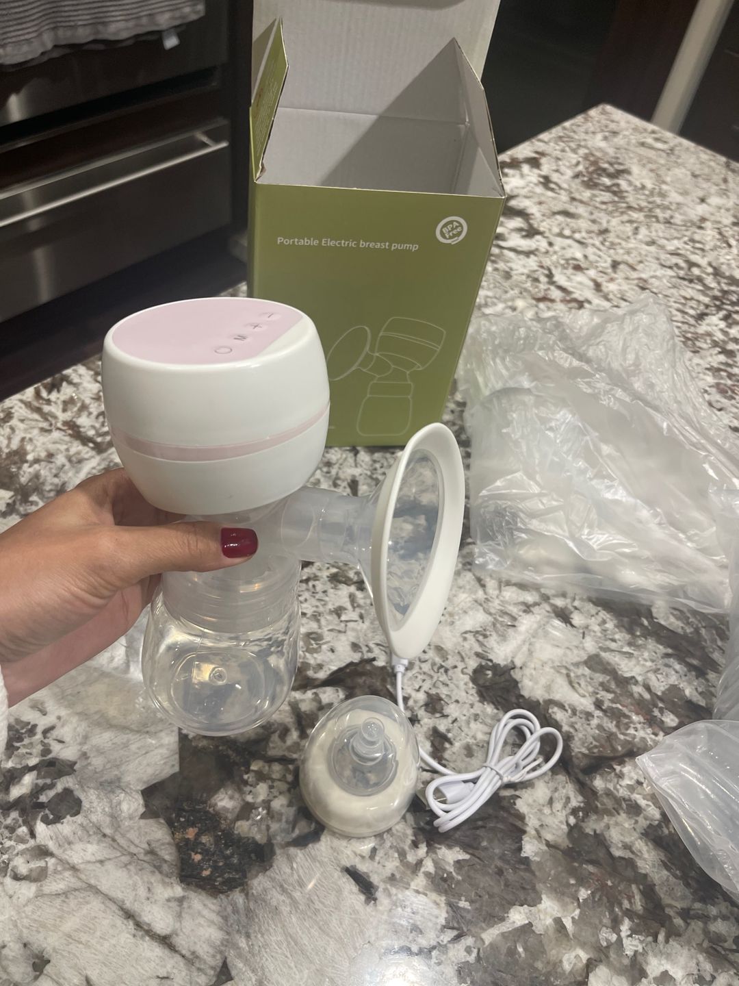 Customer photo review of Tire Lait électrique