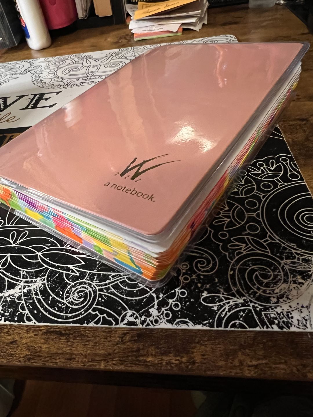 Customer photo review of Vinyl Clear Cover (288pg Planner / 368 page Notebook)
