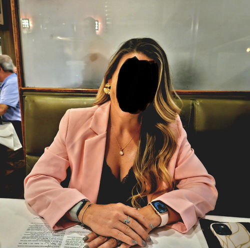 Customer photo review of Poppy Pink Blazer
