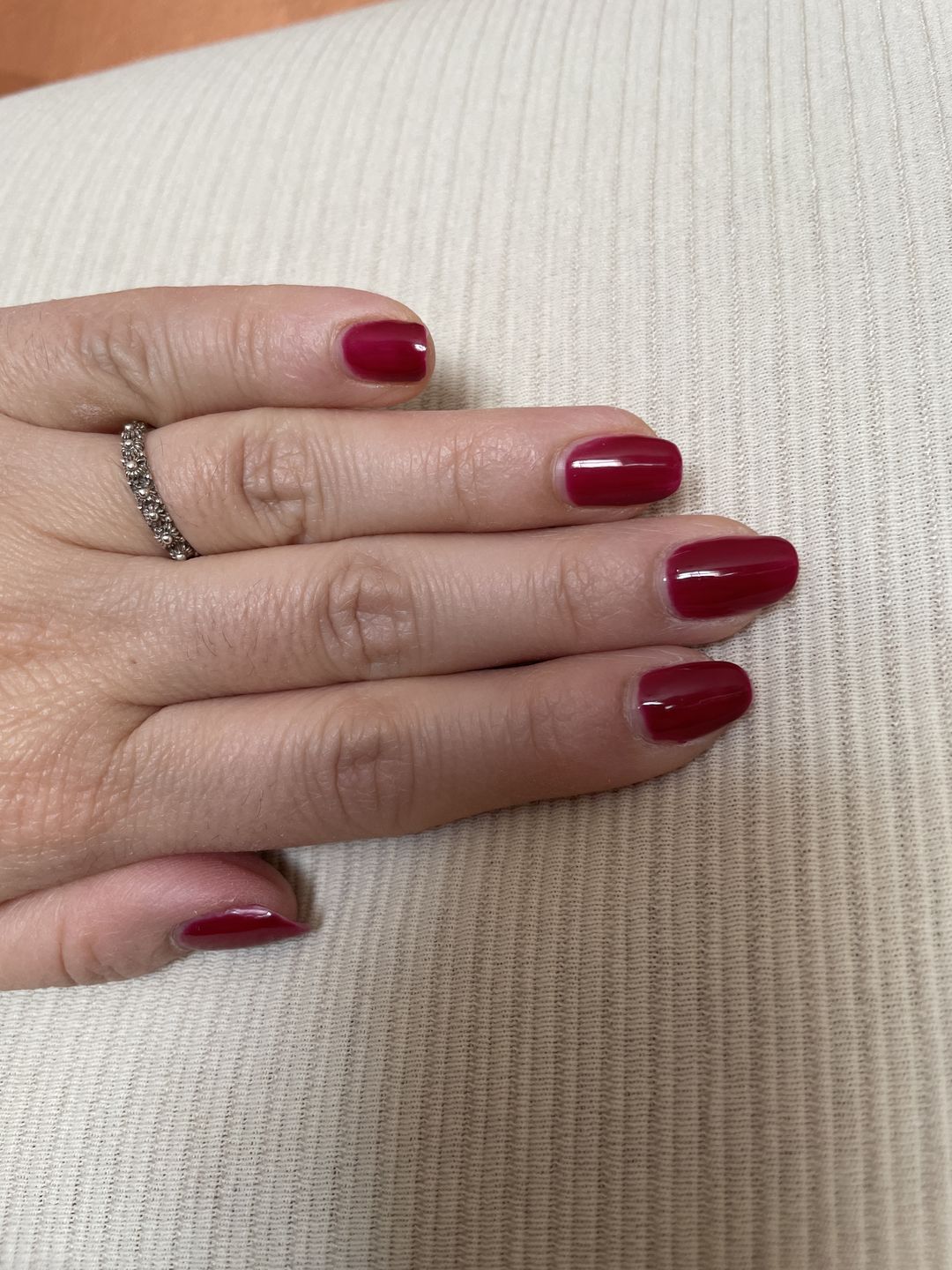 Customer photo review of Smalto Semipermanente LCI -  Rosso scuro