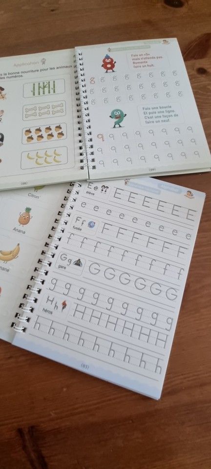 Customer photo review of Cahier Magique d'écriture