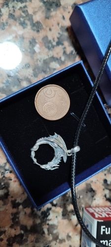 Customer photo review of Collier Dragon<br> Argenté Éternel (Argent)