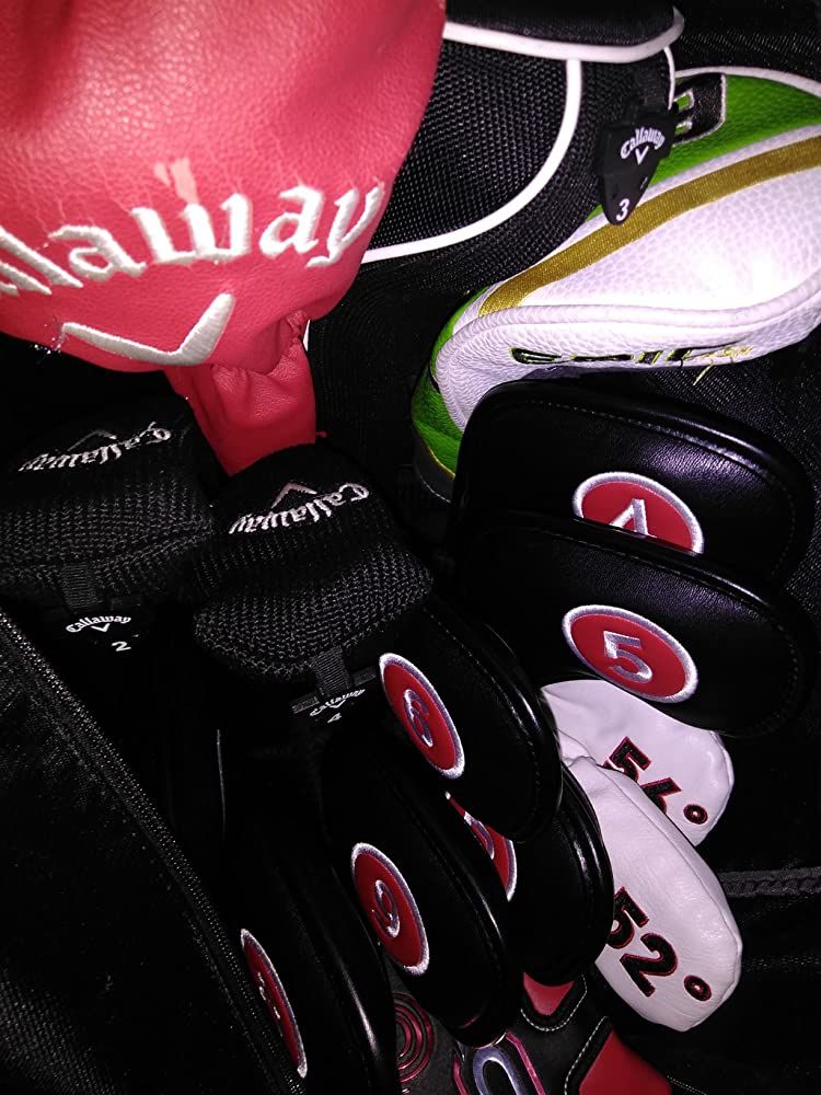 Customer photo review of Craftsman Golf® Magnetic Extended Version Leather Iron Cover Set