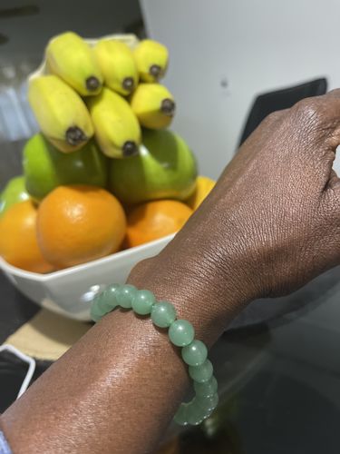 Customer photo review of Green Aventurine ~ Rich Bae Prosperity Bracelet