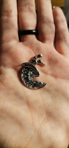 Customer photo review of Collier Dragon<br> Astral (Argent)