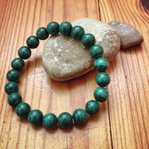 Customer photo review of Bracelet Énergétique en Malachite