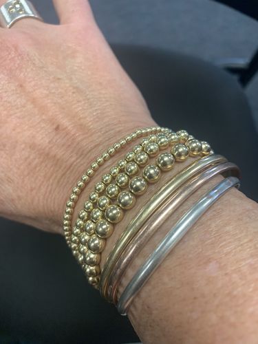 Customer photo review of juno bracelet four stack (3+4+5+6mm)