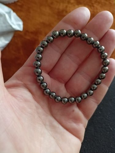 Customer photo review of Bracelet Hématite Bien-Être