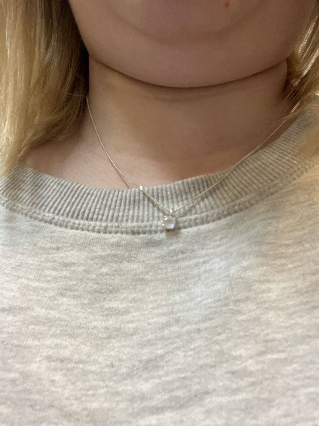 Customer photo review of Kristallberlock Månsten Silver