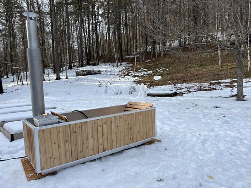 Customer photo review of Wood Burning Hot Tub