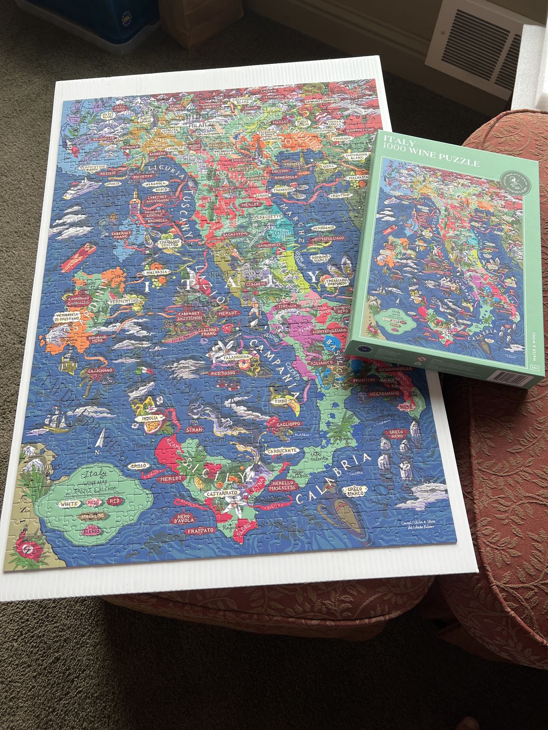 Customer photo review of Wine Puzzle - Italy