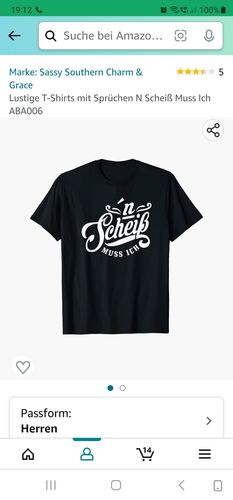 Customer photo review of N´Scheiß muss ich - T-Shirt
