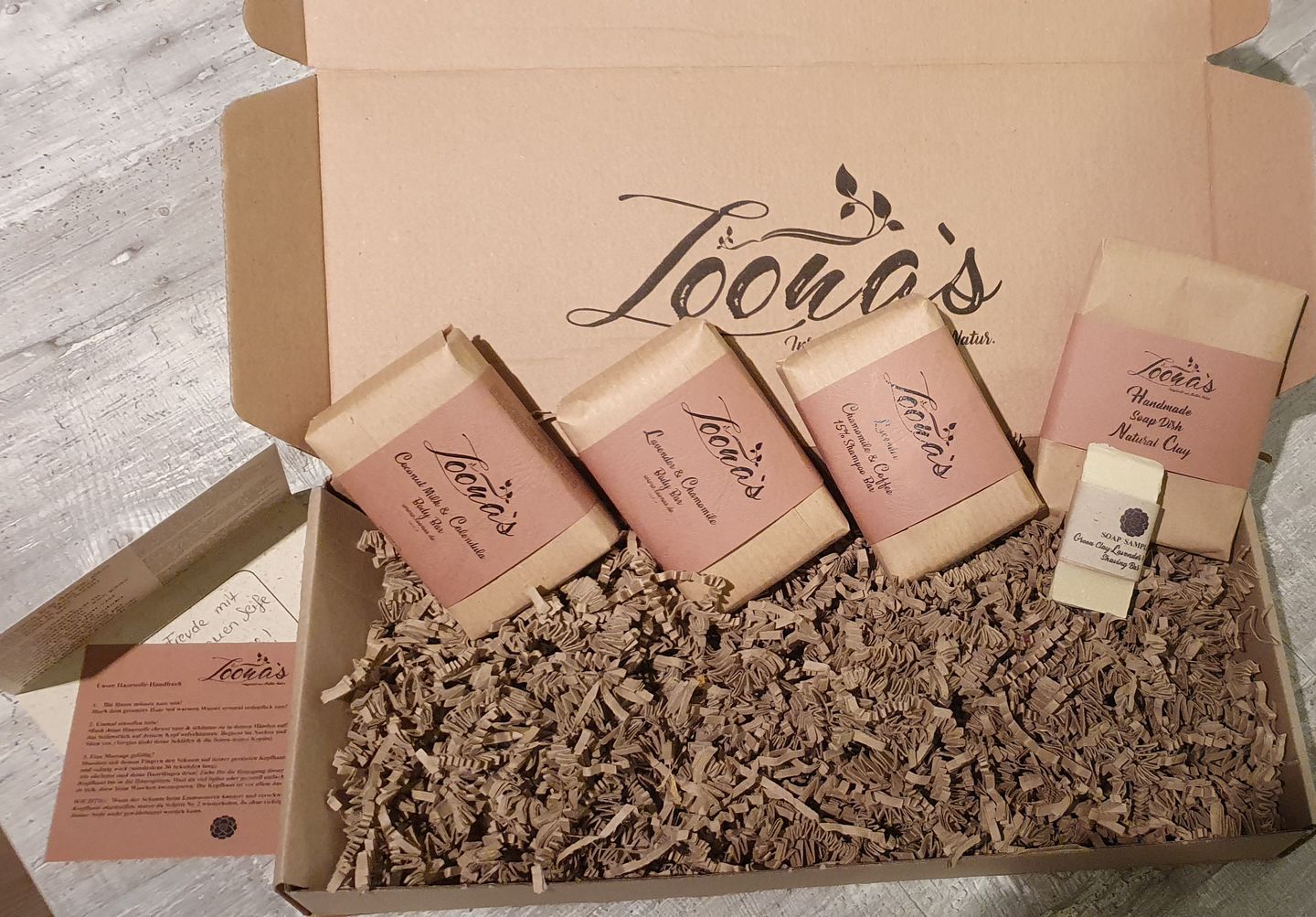 Customer photo review of Loona's SoapSampleBox mit Sisalsäckchen (Alle Düfte)