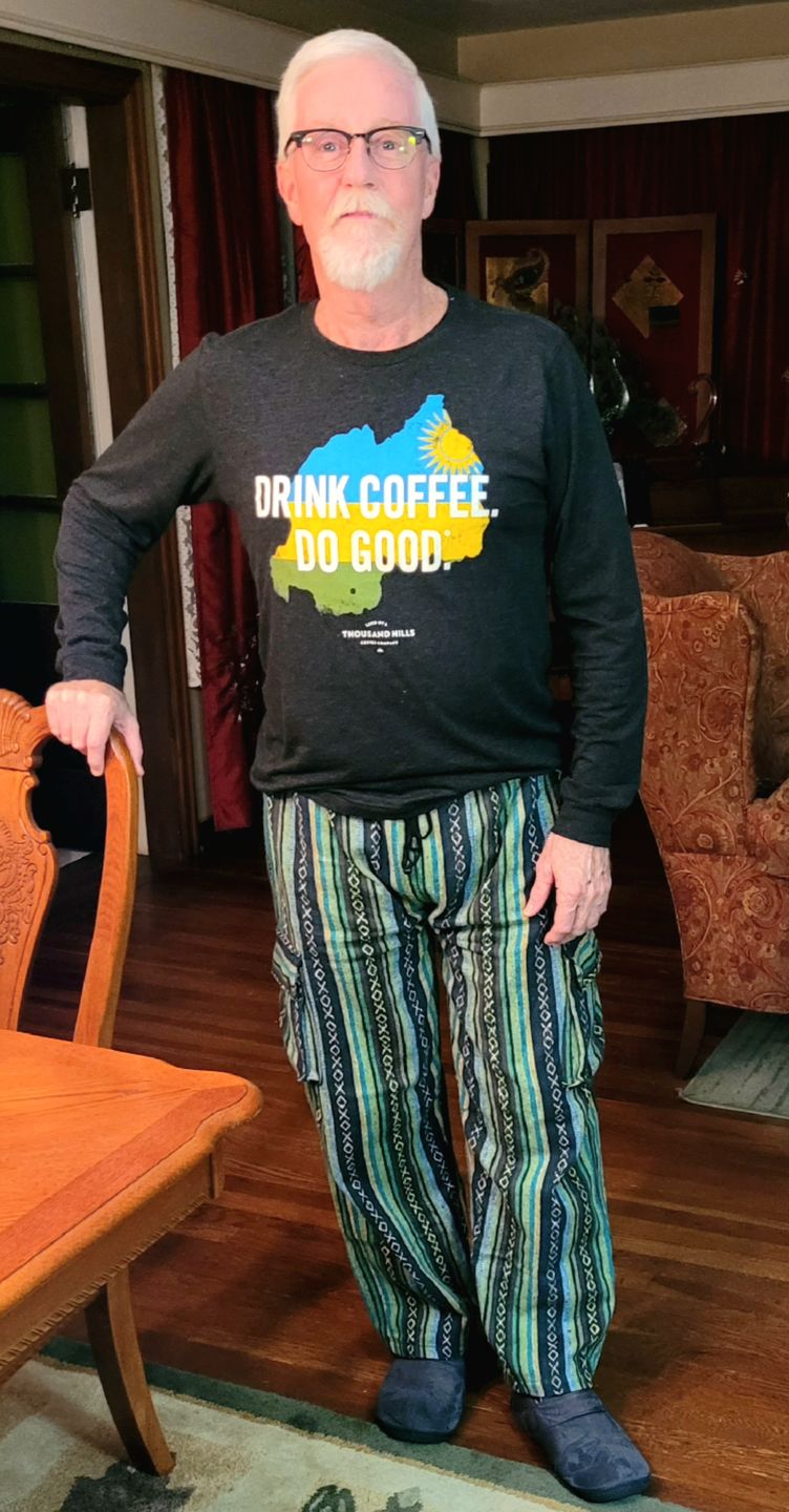 Customer photo review of Woven Cotton Cargo Pants