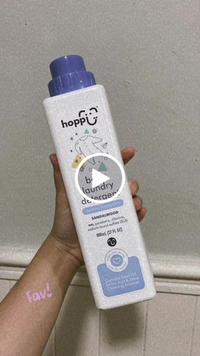 Customer video review of [2-in-1 COMBO] Hoppi 100% Organic Baby Laundry Detergent (800ml x 1 Bottle + 500ml x 1 Refill Pack)