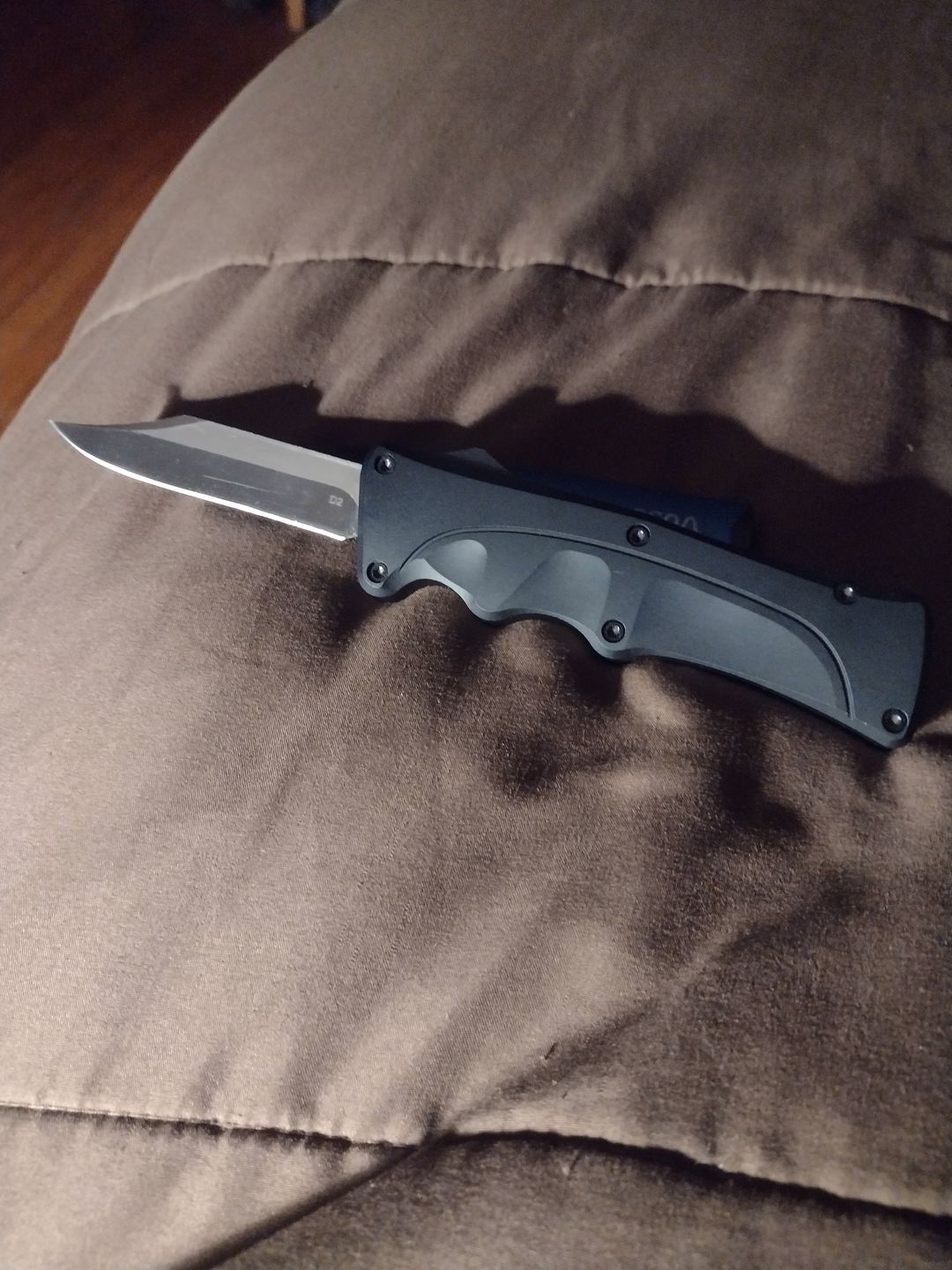 Customer photo review of Black D2 Clip Point Mamba Hendrix OTF