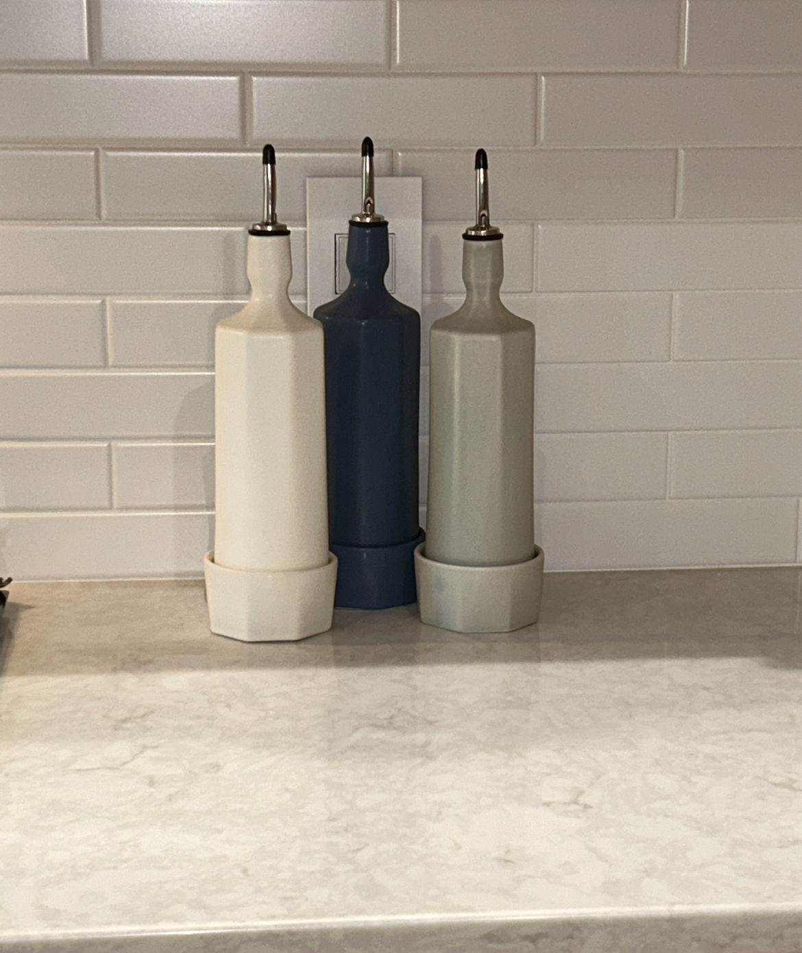 Customer photo review of Elixir Porcelain Olive Oil Dispenser