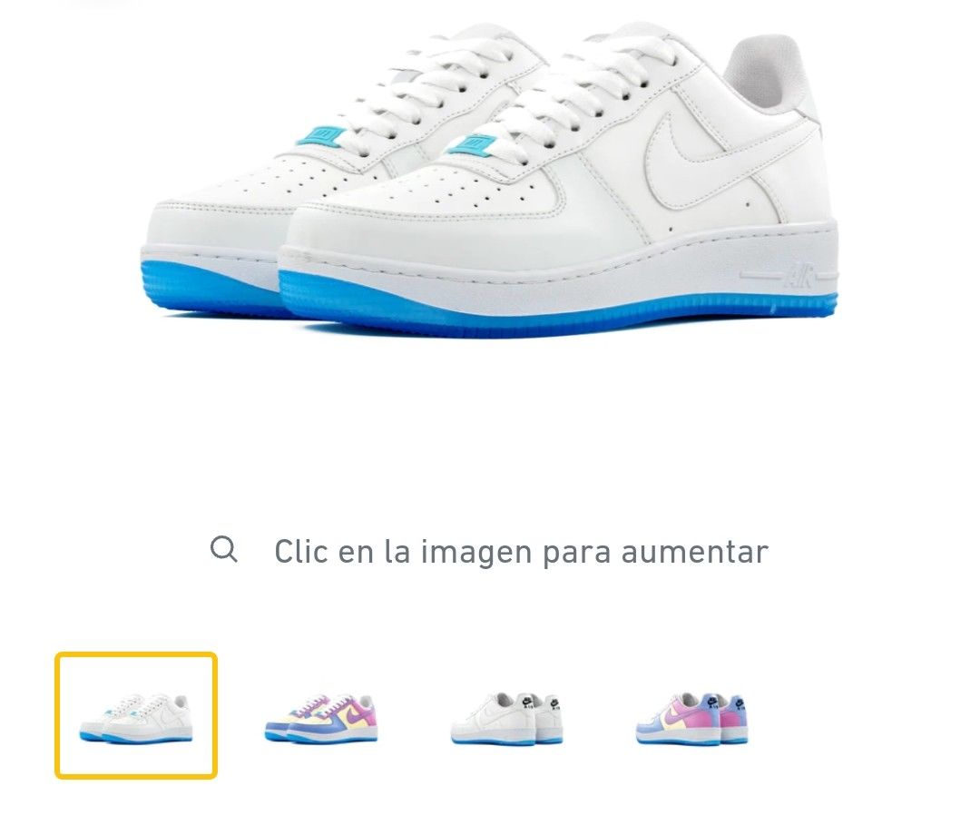 Customer photo review of Paq 6 Pares Tenis 275 Blanco Lila 22/25.5