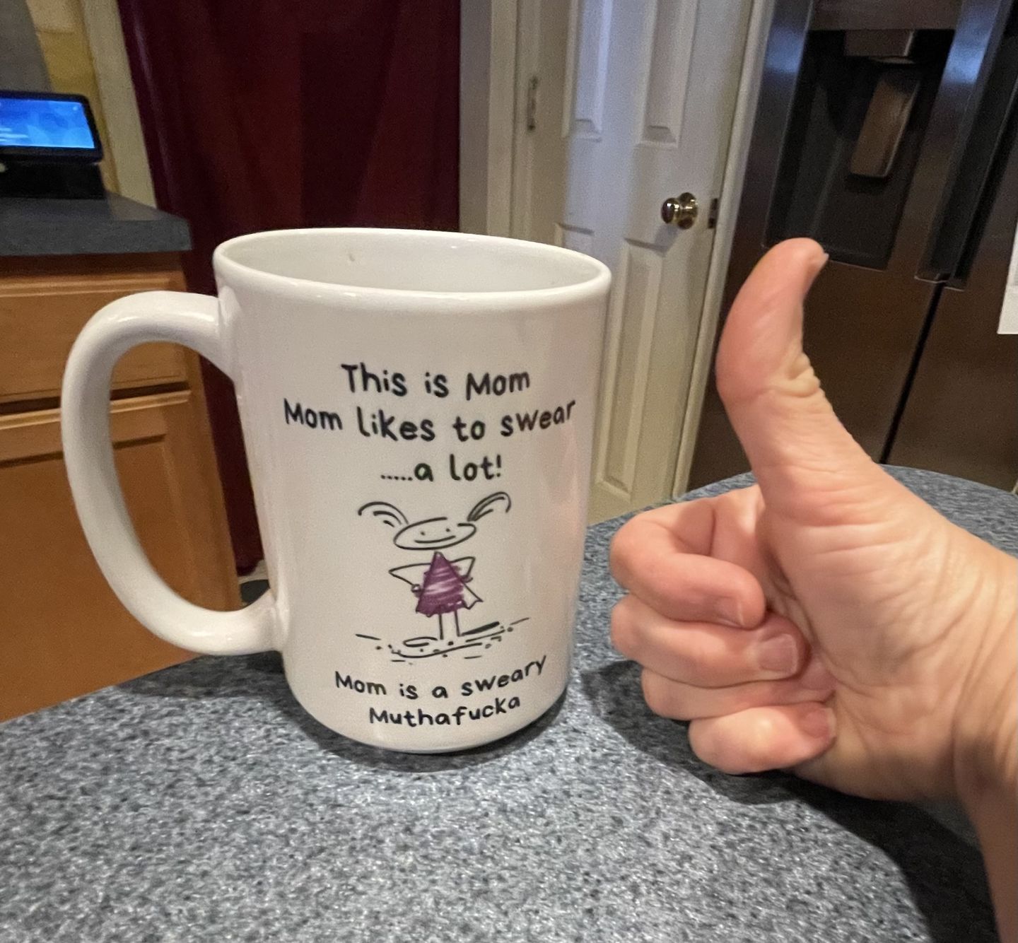 Customer photo review of Gift For Mom, Coffee Mug: This Is Mom...