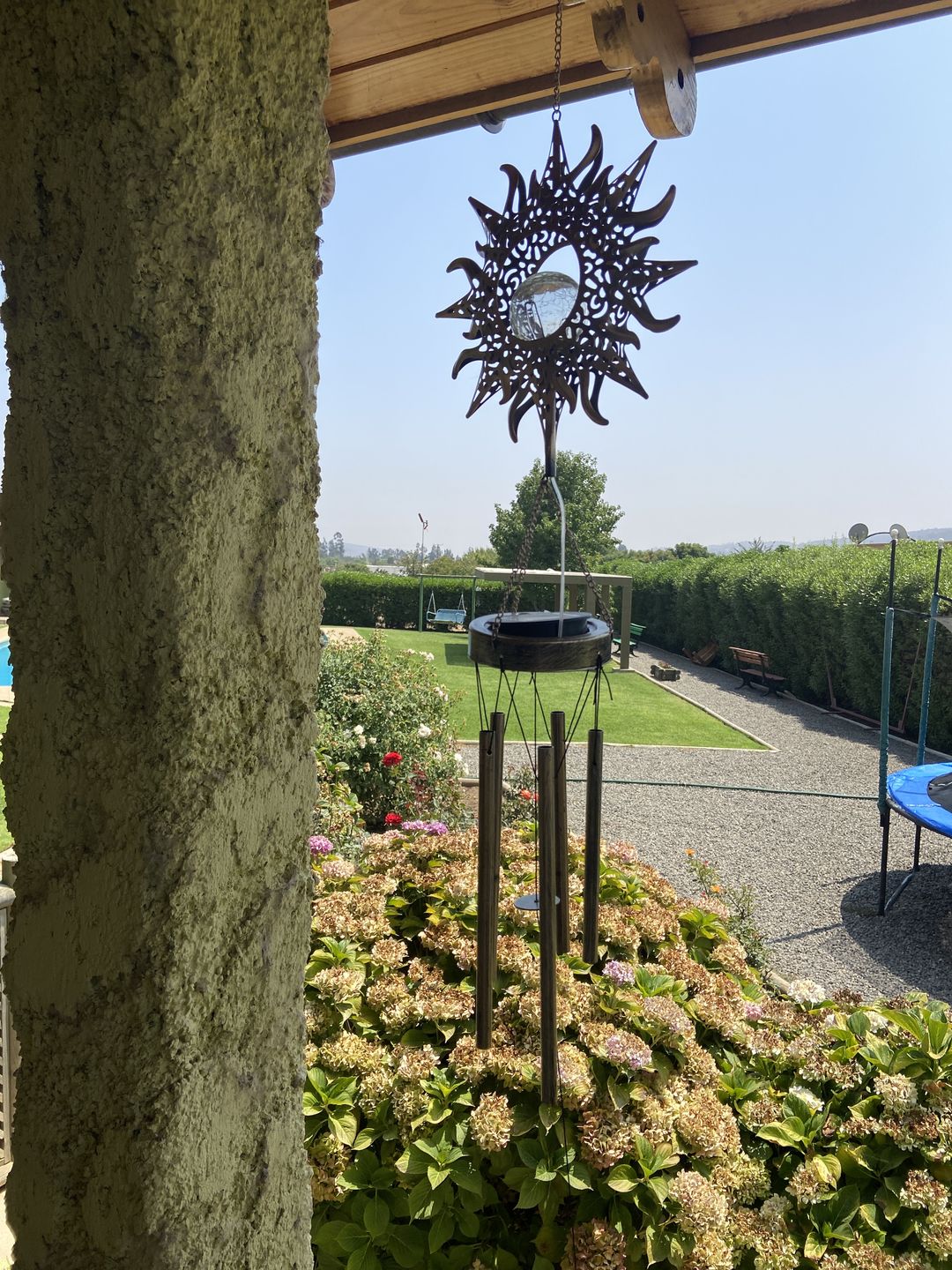 Customer photo review of Colgante de Viento Solar - Largo 1 m Inoxidable IP44 Luz Cálida