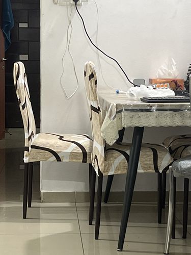 Customer photo review of High Quality Cotton Linen Table Cover