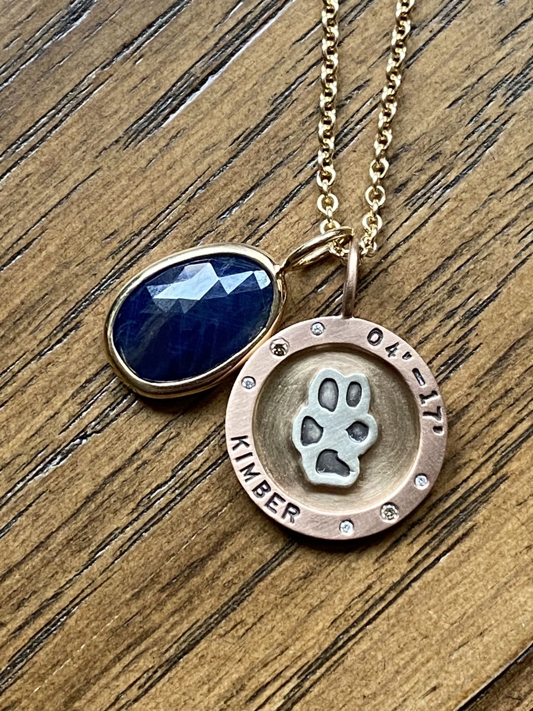 Customer photo review of Pet Commemorative Charm