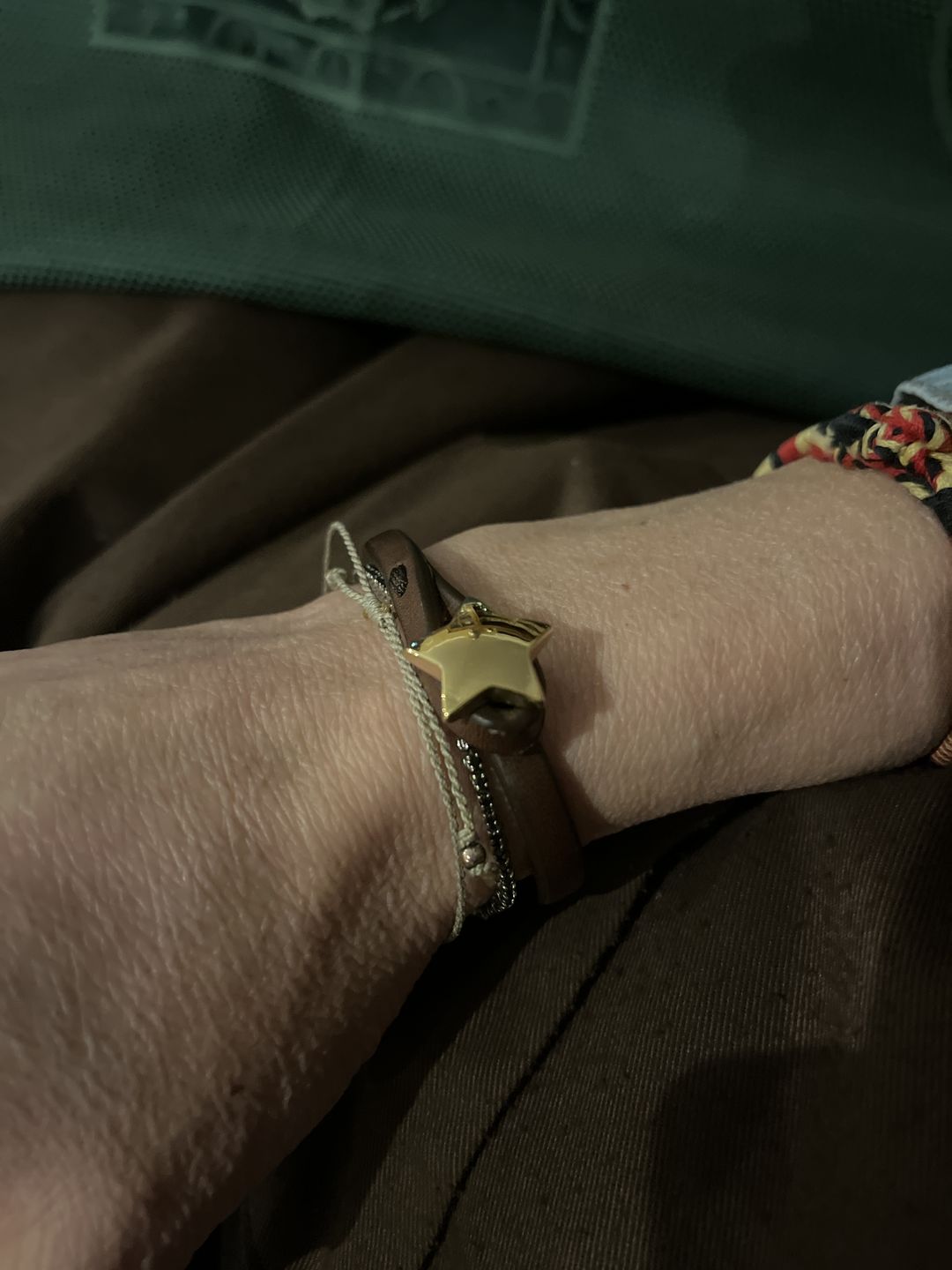 Customer photo review of Bracciale Pelle Stella Mia Oro Tulsi