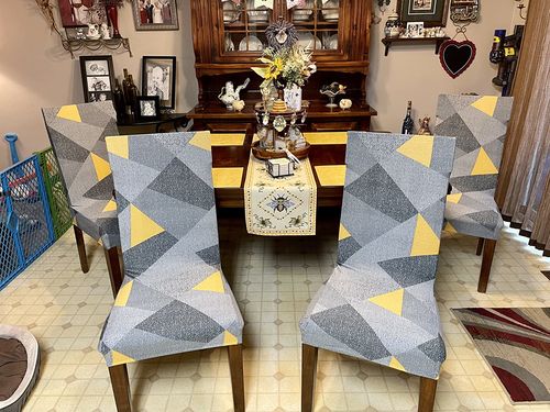 Customer photo review of Magic Universal Chair Cover