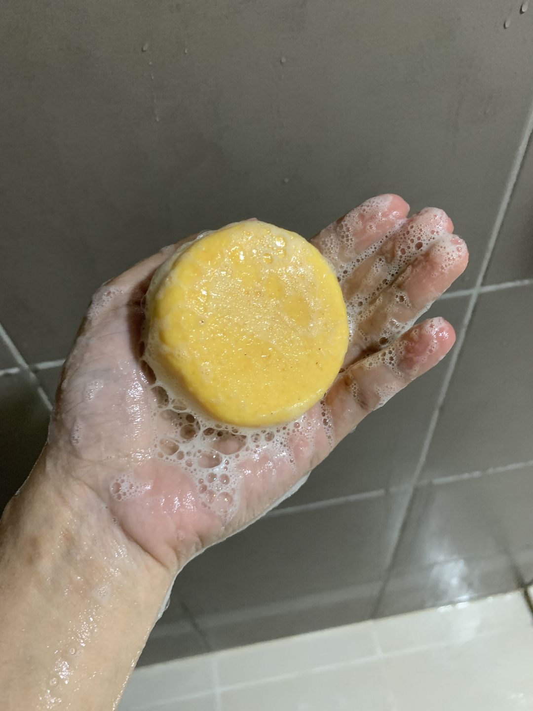 Customer photo review of Anti Hair Fall Shampoo Bar Ray of Sunshine