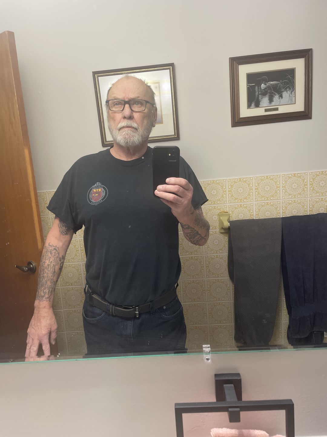 Customer photo review of The Pinnacle Belt - Black 100 % Premium Leather Belt