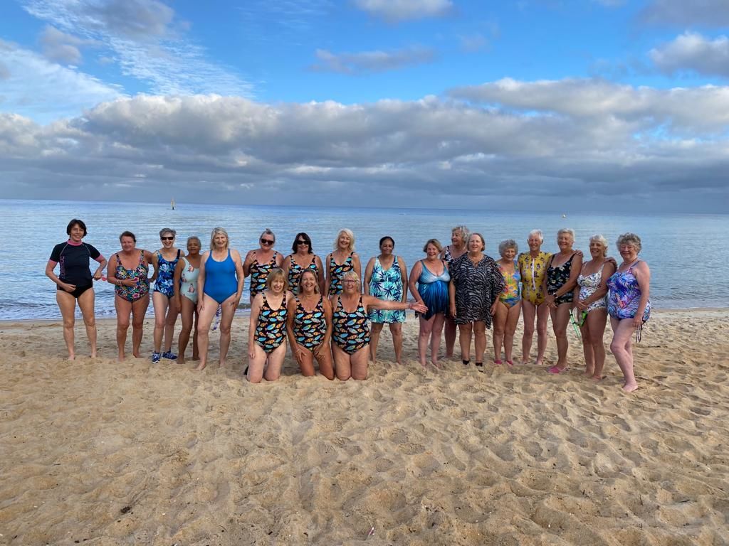 Customer photo review of Neon Fish Women's One Piece Sleeveless Swimmers
