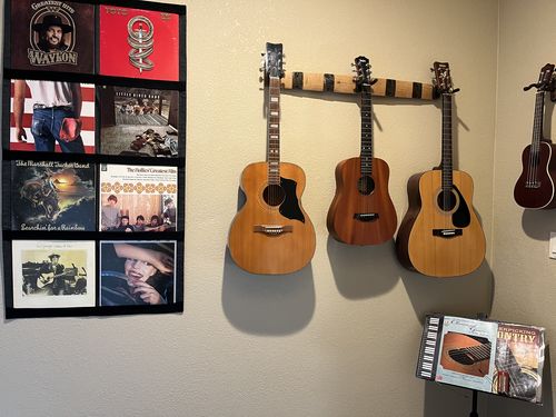 Customer photo review of 12" Vinyl Record Display Frame - LP Wall Storage