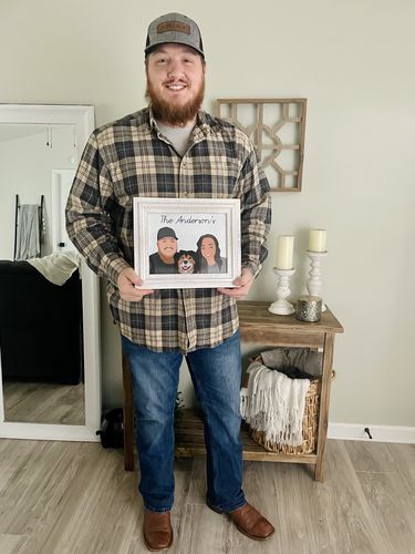 Customer photo review of Custom Fur-mily Portrait